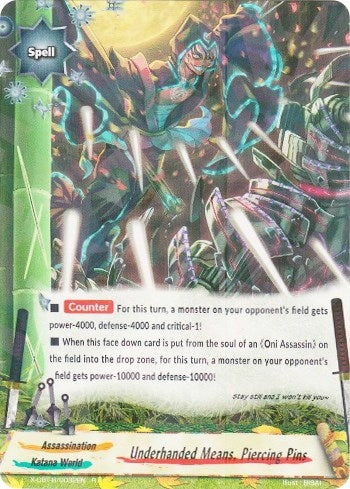 Image for Underhanded Means, Piercing Pins (Driven to Disorder) (X-CBT-B/0032EN) - Future Card BuddyFight