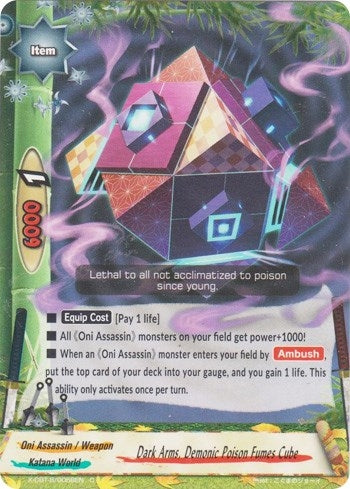 Image for Dark Arms, Demonic Poison Fumes Cube (Driven to Disorder) (X-CBT-B/0058EN) - Future Card BuddyFight