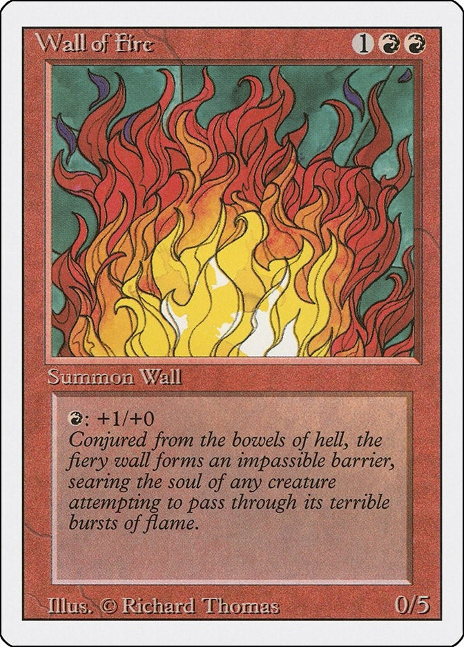 Image for Wall of Fire (Revised Edition) - Magic: The Gathering