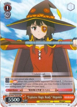 Image for "Explosive Magic Ready" Megumin (RRR) (KonoSuba) (KS/W49-TE05R RRR) - Weiss Schwarz