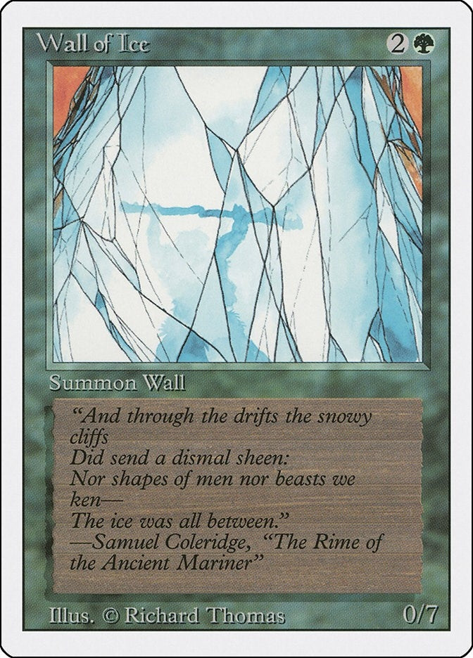 Image for Wall of Ice (Revised Edition) - Magic: The Gathering