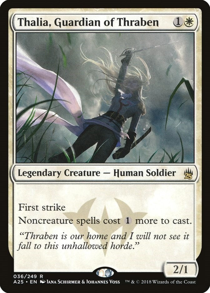 Image for Thalia, Guardian of Thraben (Masters 25) (36) - Magic: The Gathering
