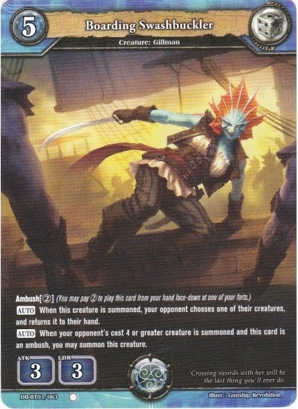 Image for Boarding Swashbuckler (Gears of Apocalypse) (DB-BT03/063) - Dragoborne