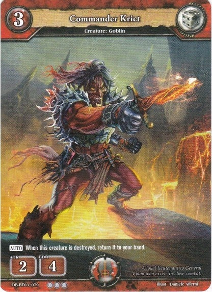 Image for Commander Krict (Gears of Apocalypse) (DB-BT03/079) - Dragoborne