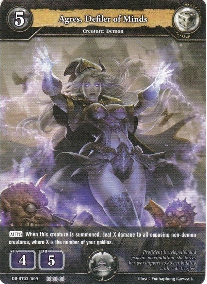 Image for Agres, Defiler of Minds (Gears of Apocalypse) (DB-BT03/099) - Dragoborne