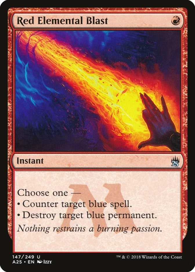 Image for Red Elemental Blast (Masters 25) (147) - Magic: The Gathering