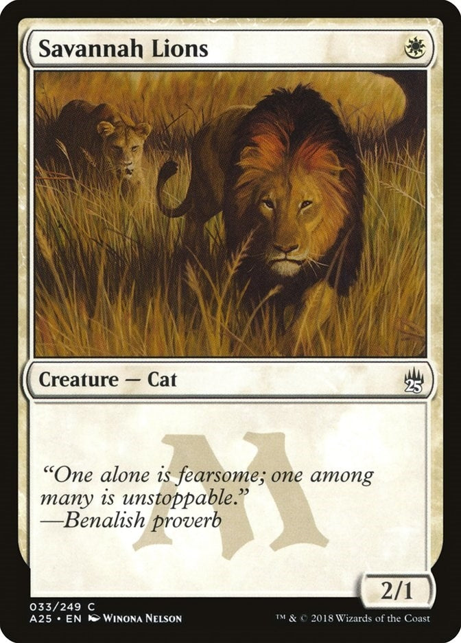 Image for Savannah Lions (Masters 25) (33) - Magic: The Gathering