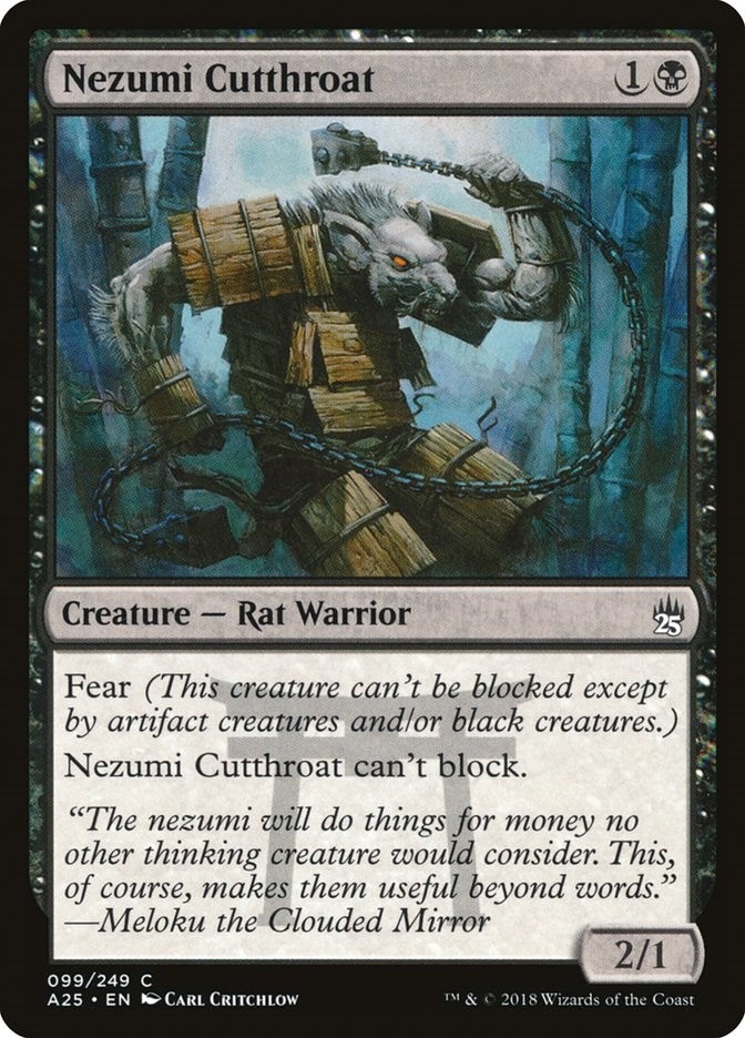 Image for Nezumi Cutthroat (Masters 25) (99) - Magic: The Gathering