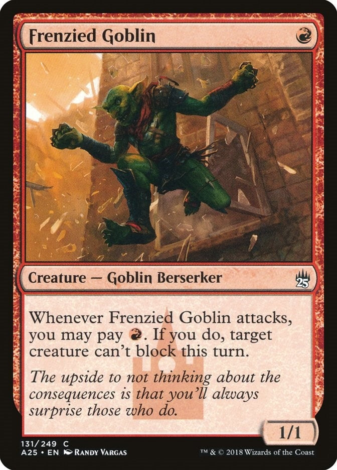 Image for Frenzied Goblin (Masters 25) (131) - Magic: The Gathering