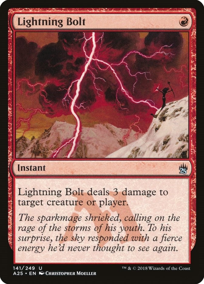 Image for Lightning Bolt (Masters 25) (141) - Magic: The Gathering