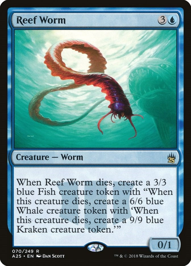 Image for Reef Worm (Masters 25) (70) - Magic: The Gathering