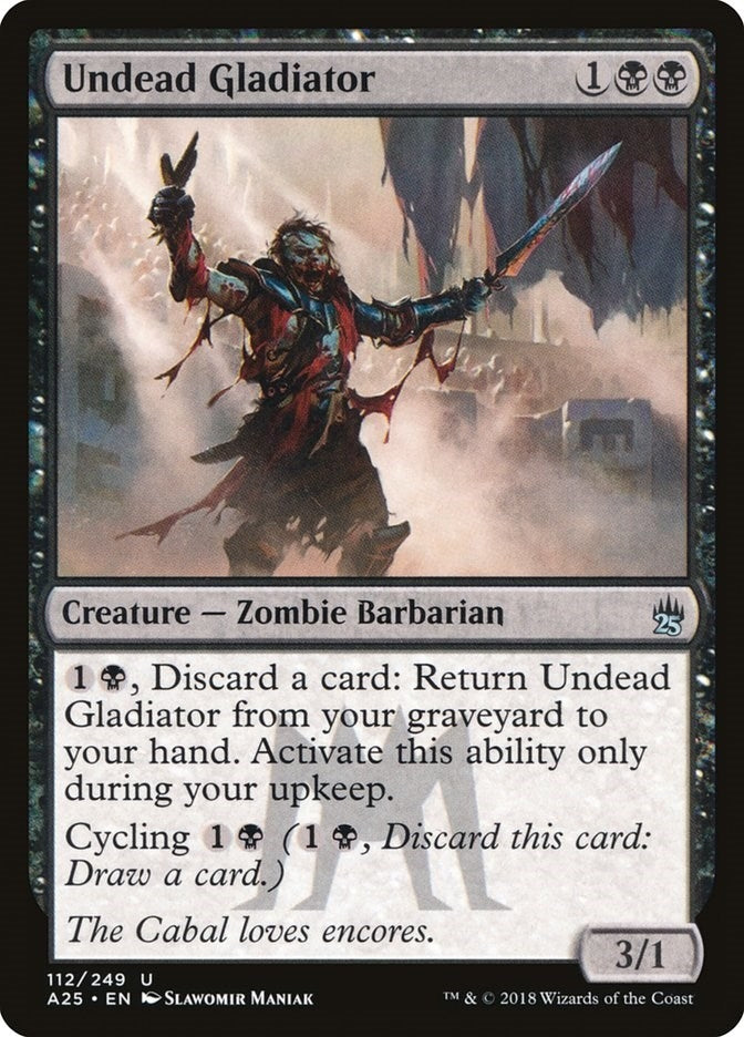 Image for Undead Gladiator (Masters 25) (112) - Magic: The Gathering