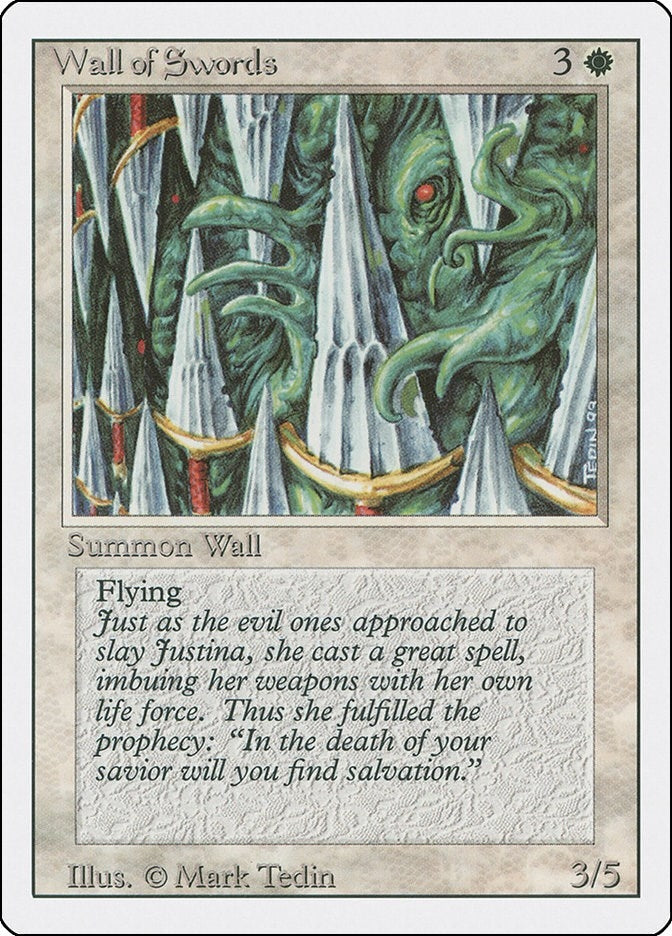 Image for Wall of Swords (Revised Edition) - Magic: The Gathering