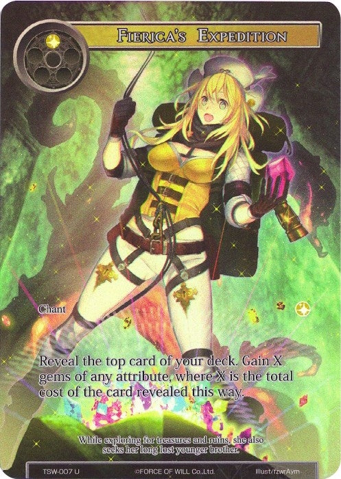 Image for Fierica's Expedition (Full Art) (The Time Spinning Witch) (TSW-007) - Force of Will