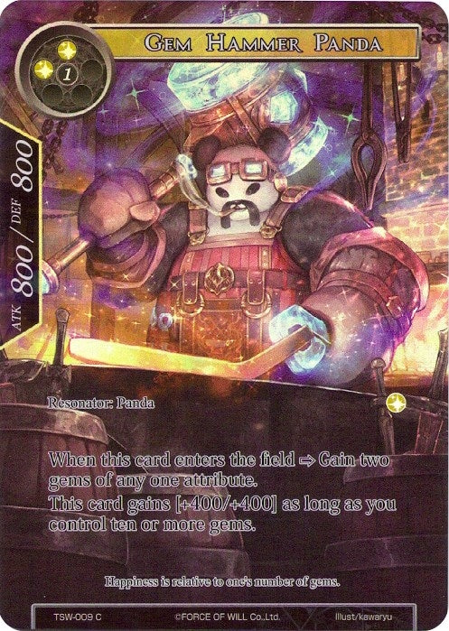 Image for Gem Hammer Panda (Full Art) (The Time Spinning Witch) (TSW-009) - Force of Will