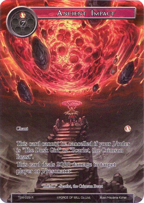 Image for Ancient Impact (Full Art) (The Time Spinning Witch) (TSW-029) - Force of Will