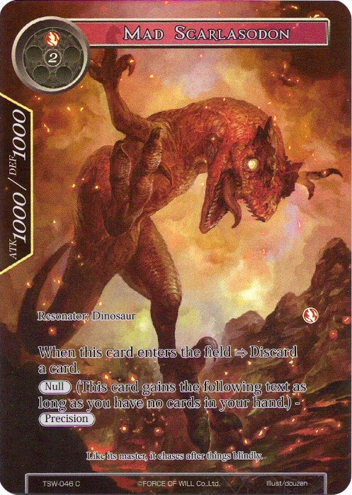 Image for Mad Scarlasodon (Full Art) (The Time Spinning Witch) (TSW-046) - Force of Will