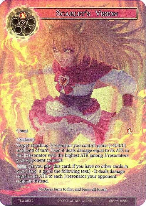 Image for Scarlet's Vision (Full Art) (The Time Spinning Witch) (TSW-052) - Force of Will