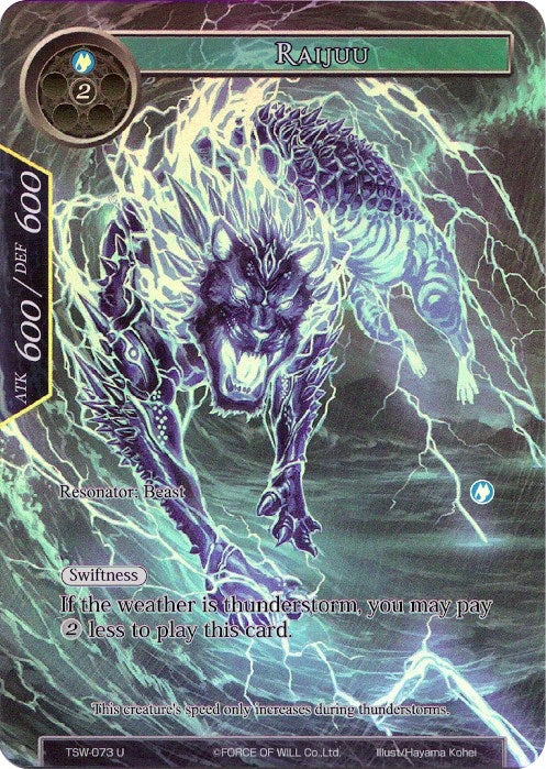 Image for Raijuu (Full Art) (The Time Spinning Witch) (TSW-073) - Force of Will