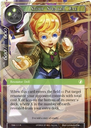 Image for Story Speaker, Eve (The Time Spinning Witch) (TSW-111) - Force of Will