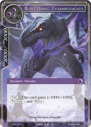 Image for Black Fang Tyrannosaurus (The Time Spinning Witch) (TSW-116) - Force of Will