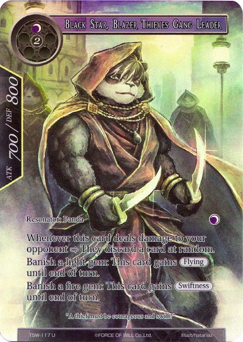 Image for Black Star, Blazer Thieves Gang Leader (Full Art) (The Time Spinning Witch) (TSW-117) - Force of Will