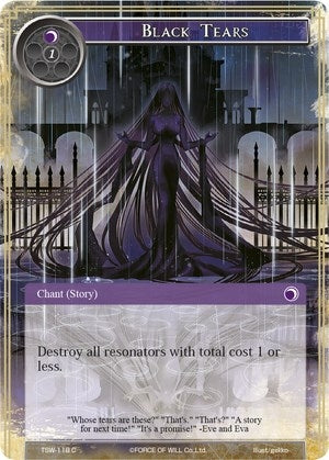 Image for Black Tears (The Time Spinning Witch) (TSW-118) - Force of Will