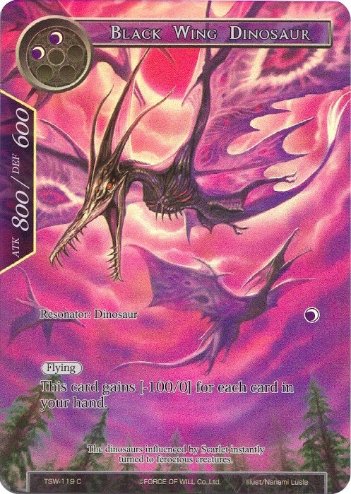 Image for Black Wing Dinosaur (Full Art) (The Time Spinning Witch) (TSW-119) - Force of Will