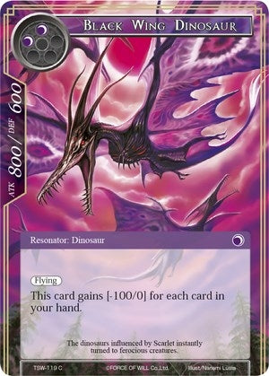 Image for Black Wing Dinosaur (The Time Spinning Witch) (TSW-119) - Force of Will