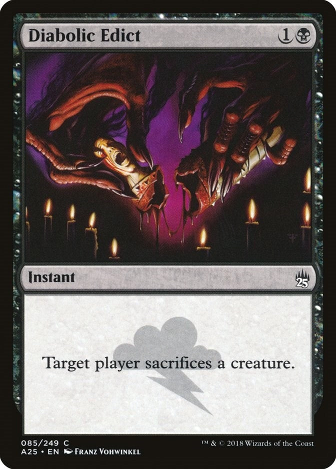 Image for Diabolic Edict (Masters 25) (85) - Magic: The Gathering