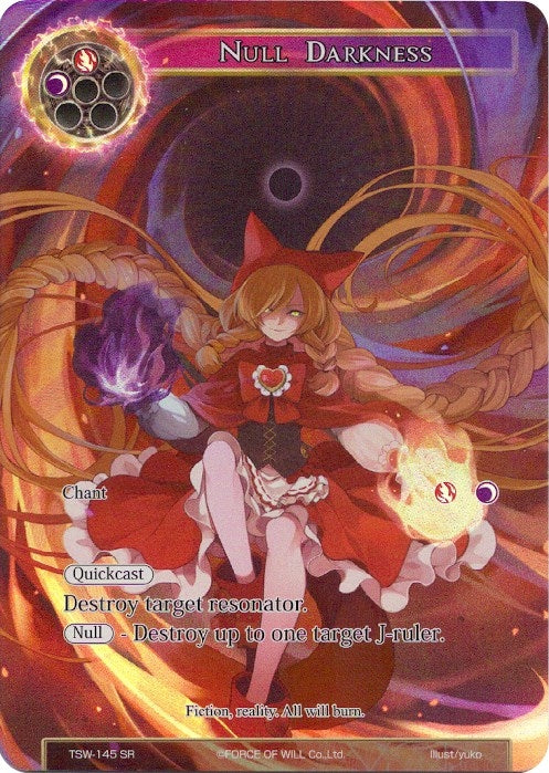 Image for Null Darkness (Full Art) (The Time Spinning Witch) (TSW-145) - Force of Will