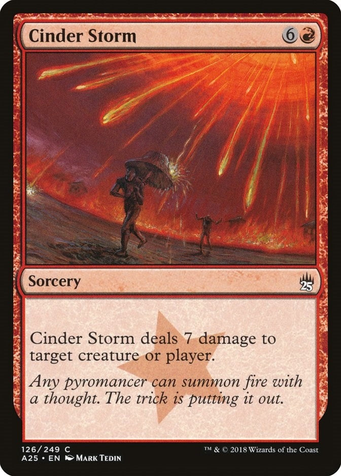 Image for Cinder Storm (Masters 25) (126) - Magic: The Gathering