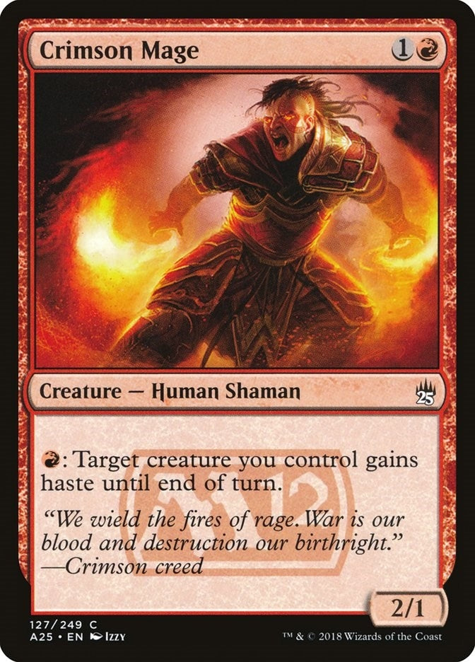 Image for Crimson Mage (Masters 25) (127) - Magic: The Gathering