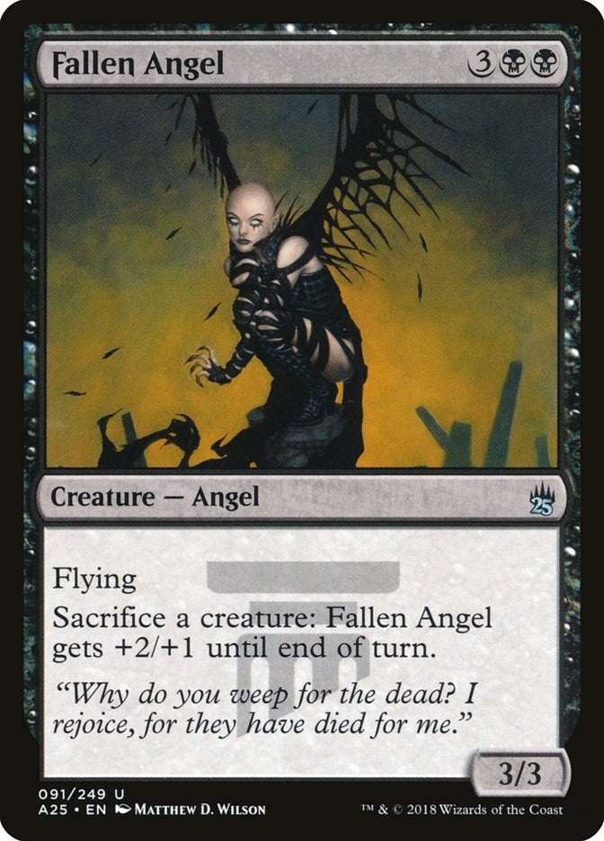 Image for Fallen Angel (Masters 25) (91) - Magic: The Gathering