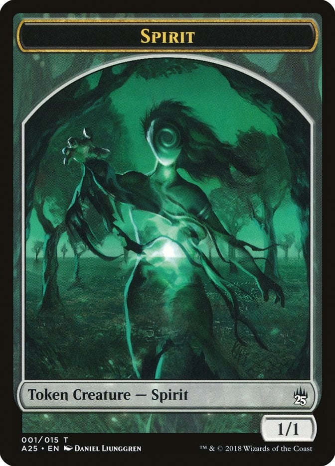 Image for Spirit Token (001) (Masters 25) (1) - Magic: The Gathering
