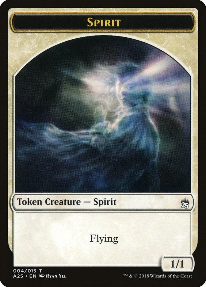 Image for Spirit Token (004) (Masters 25) (4) - Magic: The Gathering