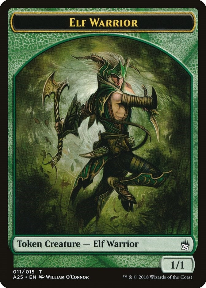 Image for Elf Warrior Token (011) (Masters 25) (11) - Magic: The Gathering