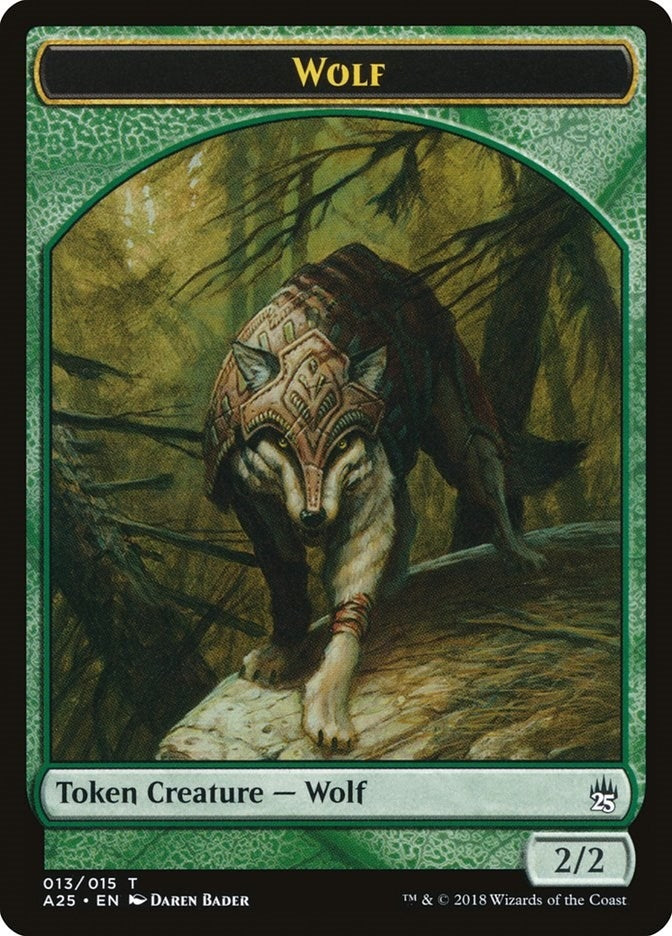 Image for Wolf Token (013) (Masters 25) (13) - Magic: The Gathering