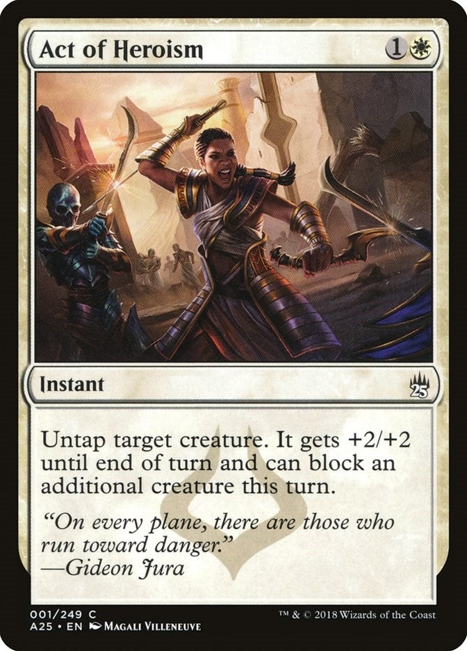 Image for Act of Heroism (Masters 25) (1) - Magic: The Gathering