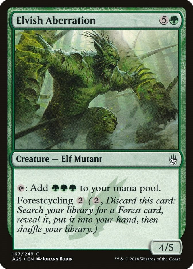 Image for Elvish Aberration (Masters 25) (167) - Magic: The Gathering