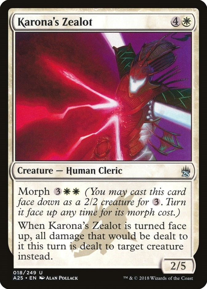 Image for Karona's Zealot (Masters 25) (18) - Magic: The Gathering
