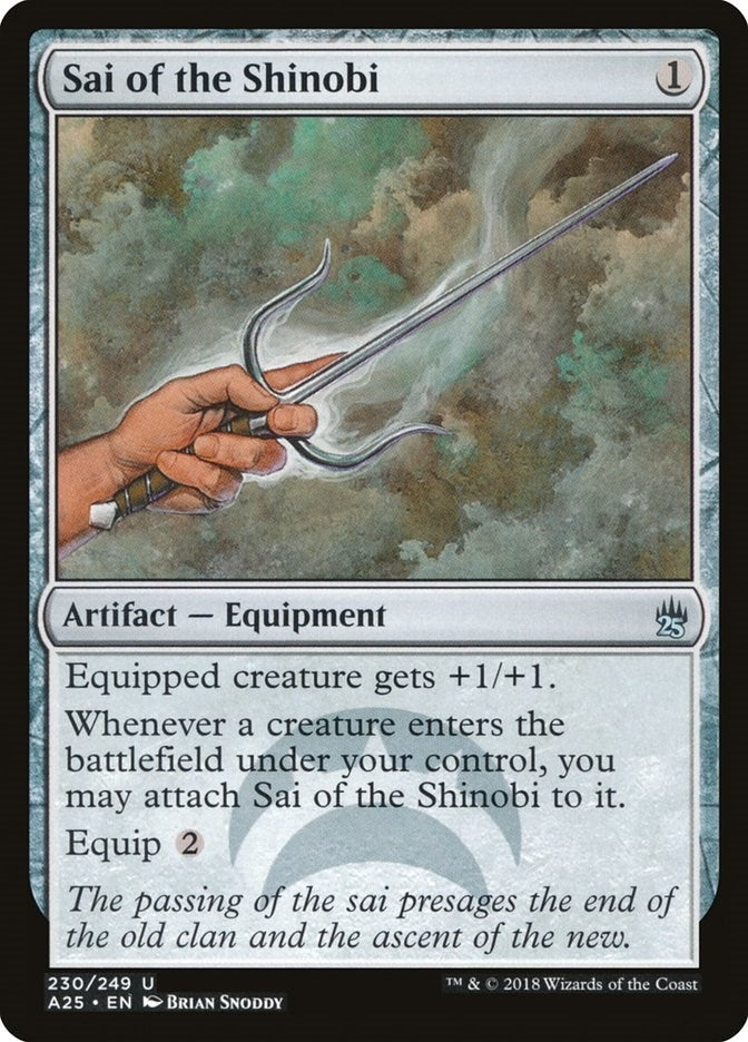 Image for Sai of the Shinobi (Masters 25) (230) - Magic: The Gathering