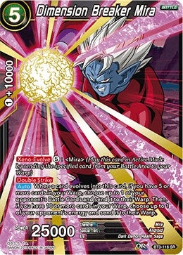 Image for Dimension Breaker Mira (Cross Worlds) (BT3-116) - Dragon Ball Super: Masters