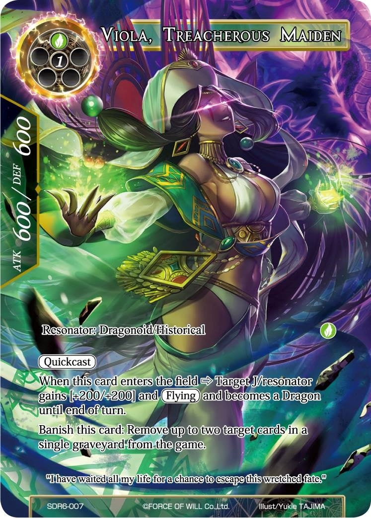 Image for Viola, Treacherous Maiden (Starter Deck: The Lost Tomes) (SDR6-007) - Force of Will
