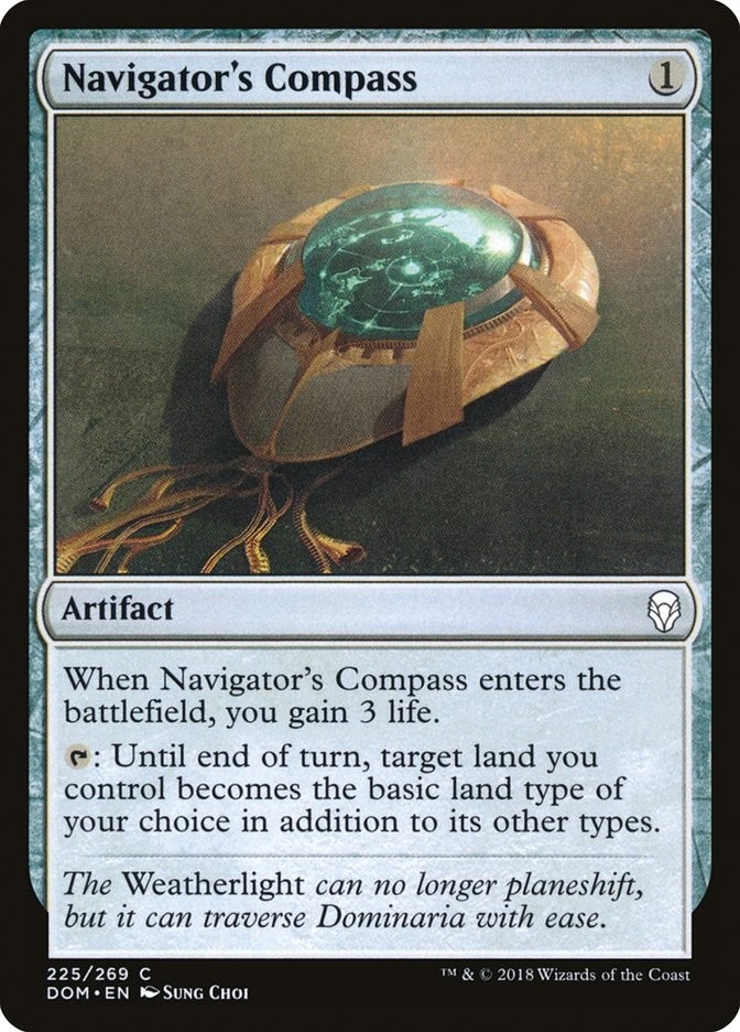 Image for Navigator's Compass (Dominaria) (225) - Magic: The Gathering