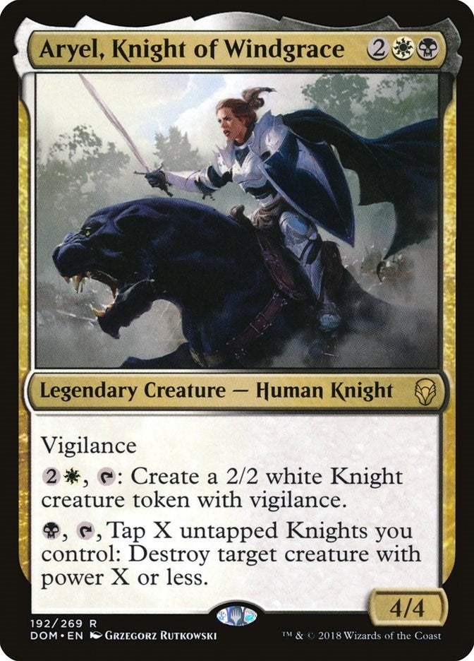 Image for Aryel, Knight of Windgrace (Dominaria) (192) - Magic: The Gathering