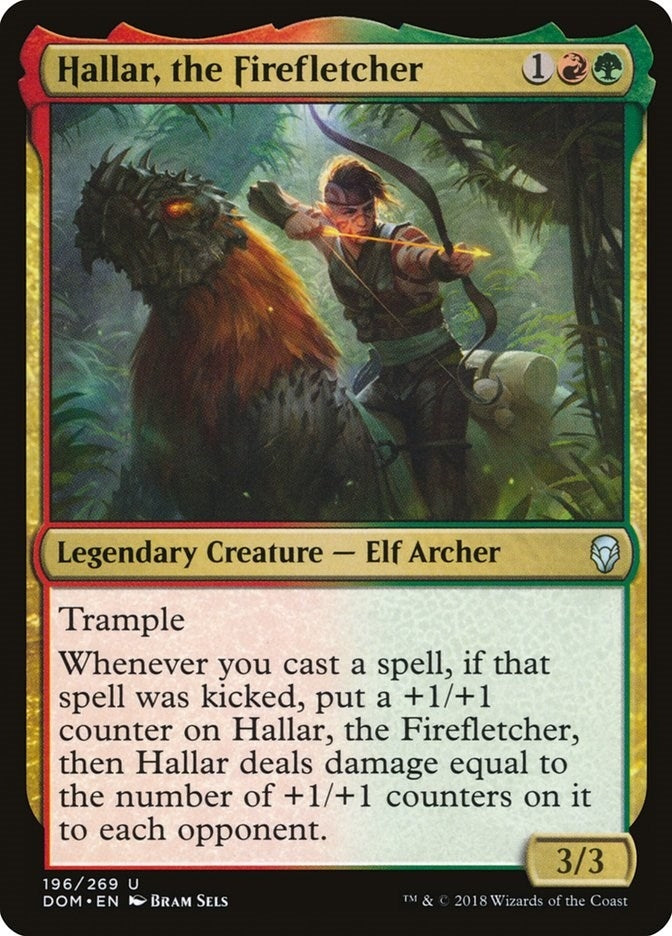 Image for Hallar, the Firefletcher (Dominaria) (196) - Magic: The Gathering