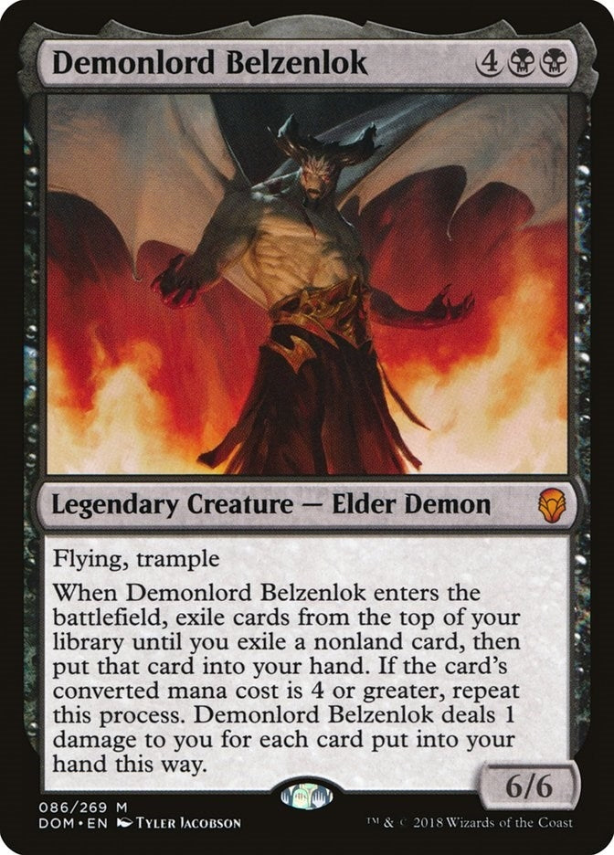 Image for Demonlord Belzenlok (Dominaria) (86) - Magic: The Gathering