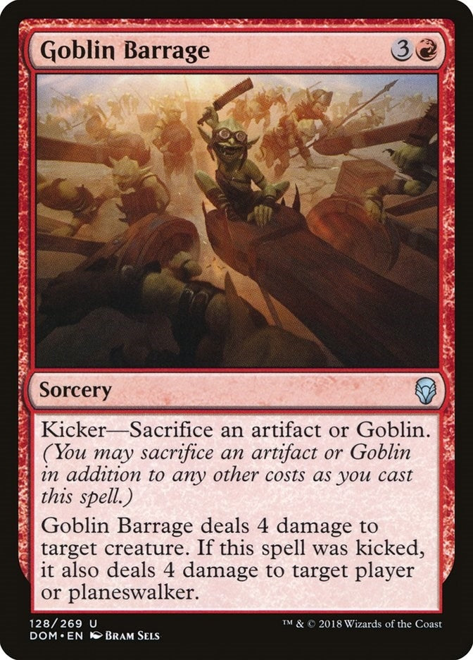 Image for Goblin Barrage (Dominaria) (128) - Magic: The Gathering