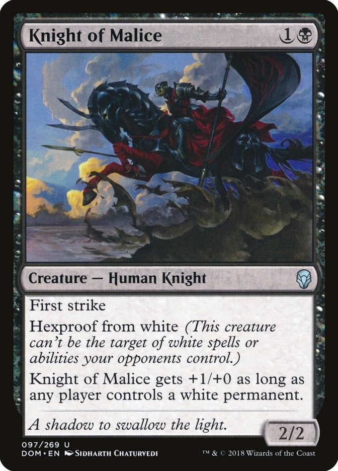 Image for Knight of Malice (Dominaria) (97) - Magic: The Gathering